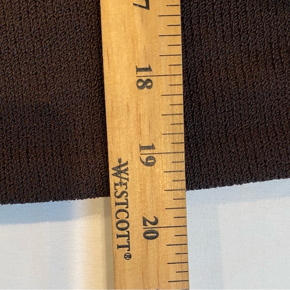Vintage St. John Chocolate Brown Knit Skirt Set with Beaded Jacket, Size Medium - Picture 13 of 13